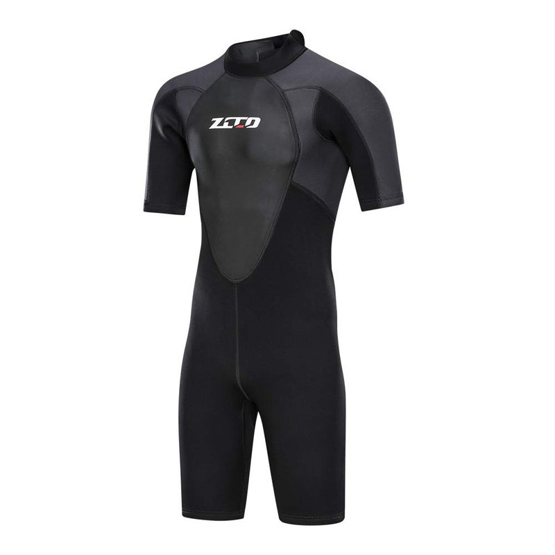 ZCCO Shorty Wetsuit Men's 3mm Premium Neoprene Full Sleeve for Snorkeling, Surfing,Canoeing,Scuba Diving Suits (3MM,M) - Image 1
